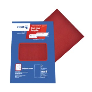 LIXA 800 | MASSA/MADEIRA | 60 | VERMELHA | TIGRE