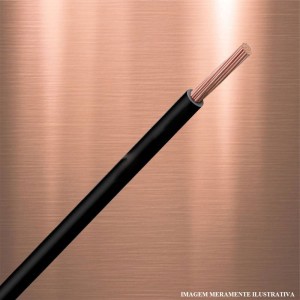 CABO FLEXIVEL | 4.0mm | COM 10m | PRETO | SIL