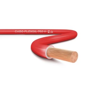 CABO FLEXIVEL | 4.0mm | COM 10m | VERMELHO | SIL
