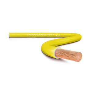 CABO FLEXIVEL | 750 | 1.5 | COM 100m | AMARELO | SIL