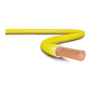CABO FLEXIVEL | 750 | 2.5 | COM 100m | AMARELO | SIL