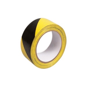FITA PARA DEMARCAÇAO DE SOLO COM ADESIVO | 48mmx14m | PRETO-AMARELO | NORTON