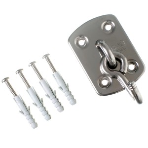 GANCHO REDE | ACO INOX ESCOVADO | 1 UN | MUNDIAL