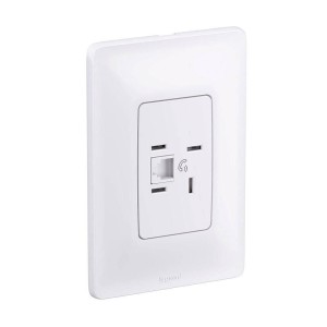 CONJUNTO 1 TOMADA | TELEBRAS + RJ 11 | 10A | 4x2 | PIAL Z | PIAL