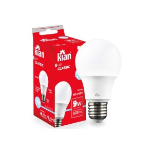 LAMPADA | LED BULBO (PERA) | 9W | 6500K | BIV | KIAN