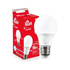 LAMPADA LED | BULBO (PERA) | 15W | 6500K | BIV | KIAN