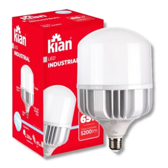 LAMPADA LED | GL (BULBO) | T INDUSTRIAL | 65W | 6500K | BIV | KIAN