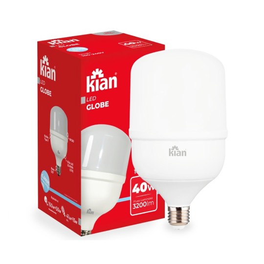 LAMPADA LED | GL | BULBO | 40W | 65000K | BIV | KIAN