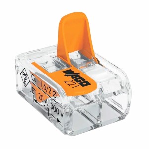 CONECTOR DE EMENDA | 2 POLOS | 4mm | COM 5 PCS | WAGO