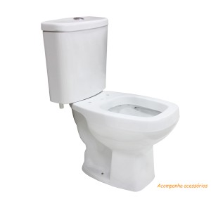 KIT BACIA COM CAIXA ACOPLADA 3/6 L + ASSENTO + ACESS | AVANT | BRANCO | INCEPA / ROCA