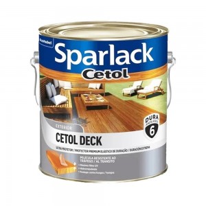 Verniz Impregnante Super Premium Sparlack  Cetol Deck Semibrilho 3.6 Litros Incolor Coral/Sparlack