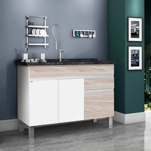 GABINETE PARA COZINHA | AQUARIUS | 1.14 | BRANCO-MAPLE | FIMAP $