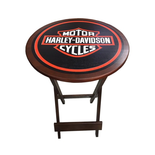 MESA REDONDA DOBRAVEL BISTRO | 0.55 | HARLEY DAVIDSON | IMBUIA | FIMAP
