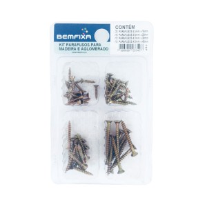 KIT PARAFUSO PARA AGLOMERADO E MDF | BEMFIXA