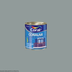CORALAR ESMALTE SINTETICO | BRILHANTE | CINZA MEDIO | 0.9L | CORAL