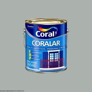 CORALAR ESMALTE SINTETICO | BRILHANTE | PLATINA | 3.6L | CORAL