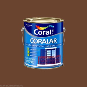 CORALAR ESMALTE SINTETICO | BRILHANTE | TABACO | 3.6L | CORAL