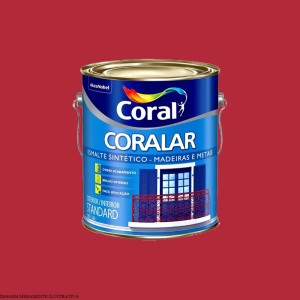CORALAR ESMALTE SINTETICO | BRILHANTE | VERMELHO | 3.6L | CORAL