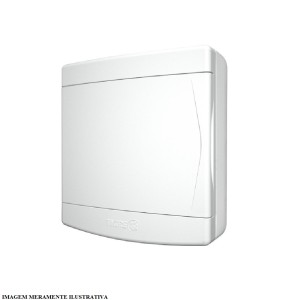 QUADRO DISTRIBUICAO | SOBREPOR | P/6/8 DISJ | SEM BARRAMENTO | BRANCO | TIGRE