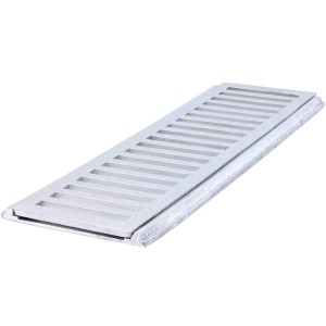 GRELHA ALUMINIO POLIDO | 10x100 CJ10100P | LG MAIS