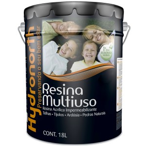 RESINA | SOLVENTE | ACRILICA IMPERMEABILIZANTE | 18L | INCOLOR | FOSCA | HYDRONORTH