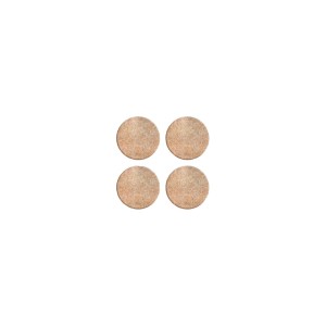 FELTRO ADESIVO REDONDO | 35mm | COM 4 | MARROM | BEMFIXA