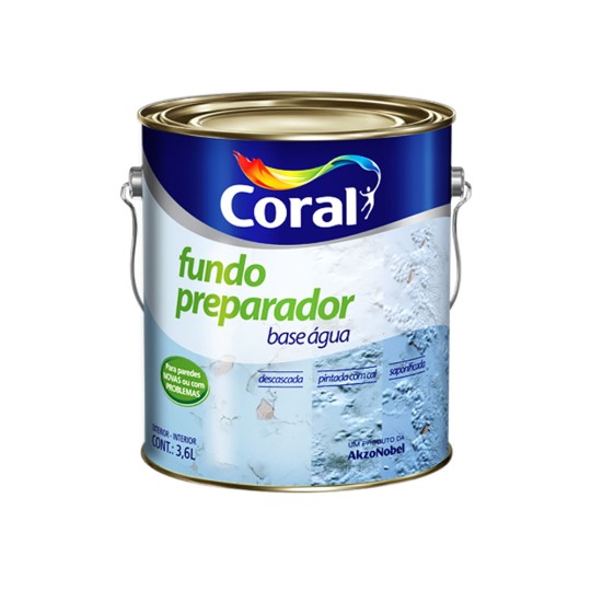 FUNDO PREPARADOR | INCOLOR BASE AGUA | 3.6L | CORAL