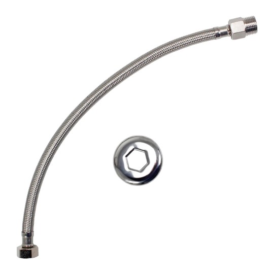 ENGATE FLEXIVEL INOX | 4607-40-MXF 1/2x40cm | FABRIMAR-A