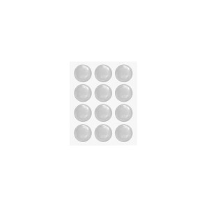 PROTETOR ADESIVO EVA | REDONDO | 20mm | COM 12 | TRANSPARENTE | BEMFIXA