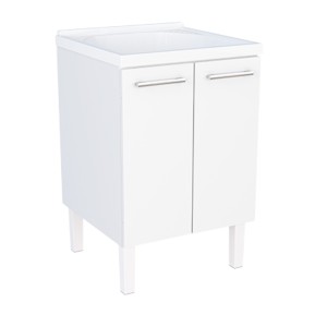 GABINETE EM ACO COM TANQUE | FLAT | 60x55 | BRANCO | COZIMAX