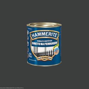 HAMMERITE BRILHANTE | PRETO | 0.8L | CORAL