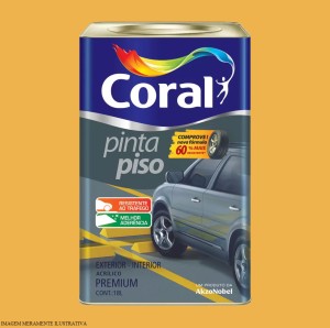 PINTA PISO | AMARELO DEMARCACAO | 18L | CORAL