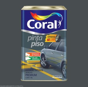 PINTA PISO | CINZA ESCURO | 18L | CORAL