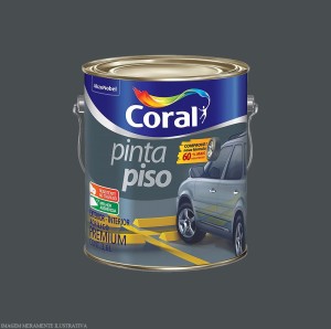 PINTA PISO | CINZA ESCURO | 3.6L | CORAL