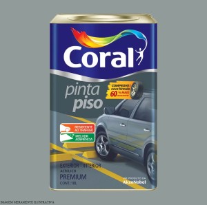 PINTA PISO | CINZA MEDIO | 18L | CORAL
