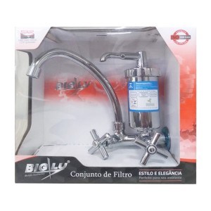 CONJUNTO FILTRO PAREDE P/COZINHA | ABS | 7185-C54 | 1/2x3/4 | CROMADO | BIG LU