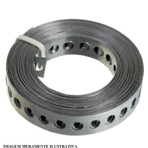 FITA PERFURADA DE AÇO | 17mm | COM 10m | ANCORA