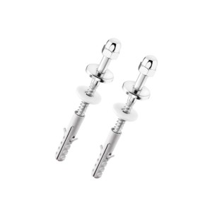 CONJUNTO PARAFUSO FIXACAO P/BACIA E MICTORIO | S10 | ACO INOX | DOCOL