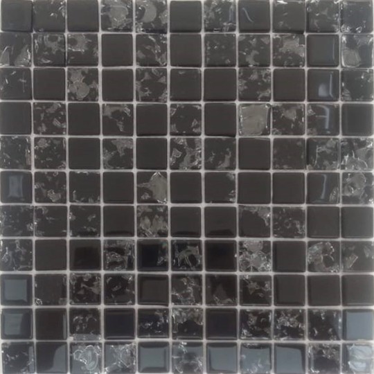PASTILHA COLOR NEW BLACK | 30x30 | GLASS LINE DE 58.01