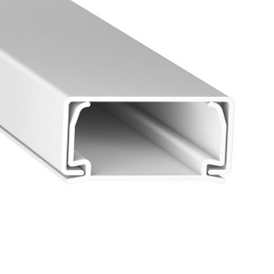 CANALETA S/ DIVISAO | SEM FITA | 20x10mm C/2m| BRANCO | DUDA