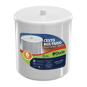 CESTO MULTIUSO | 6L | BRANCO | DUDA