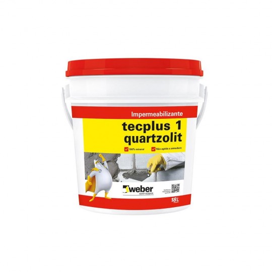 Impermeabilizante para Concreto e Argamassa Tecplus 1 18 Litros Quartzolit