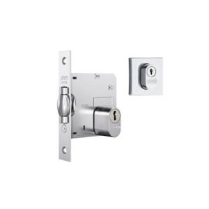 FECHADURA EXTERNA PIVOTANTE | ROSETA QUADRADA CROMADA | 1005 | STAM