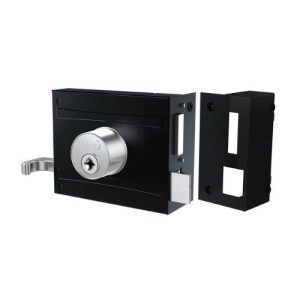 FECHADURA EXT | ESP INOX P/PORTAO SOBR | TETRA | 1701/100 | PRETO FOSCO | STAM