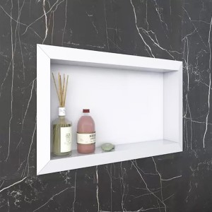 NICHO EM PORCELANATO | DIAMANTE | 60x30 | LISO | BRANCO | COZIMAX