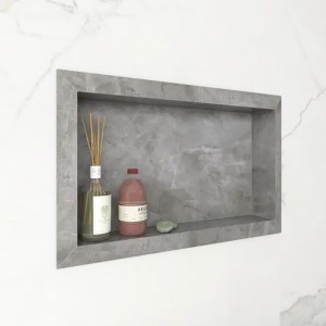 NICHO EM PORCELANATO | DIAMANTE | 60x30 | CINZA | COZIMAX