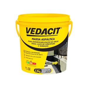 MASSA ASFALTICA FRIO IMPERMEABILIZANTE | 3.9kg | VEDACIT