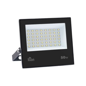 REFLETOR LED | 50W | 6500K | BIV | PRETO | KIAN