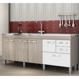GABINETE PARA COZINHA | CLASSIC | 2.00 | MAPLE-BRANCO | FIMAP