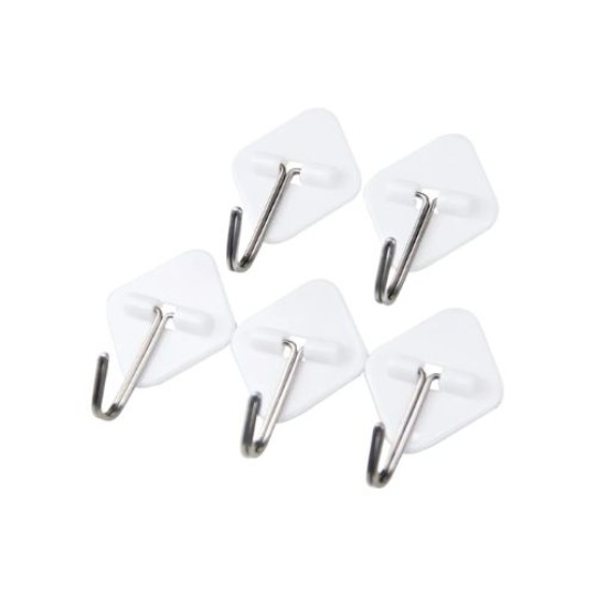 GANCHO ADESIVO | PEQUENO | INOX | BEMFIXA